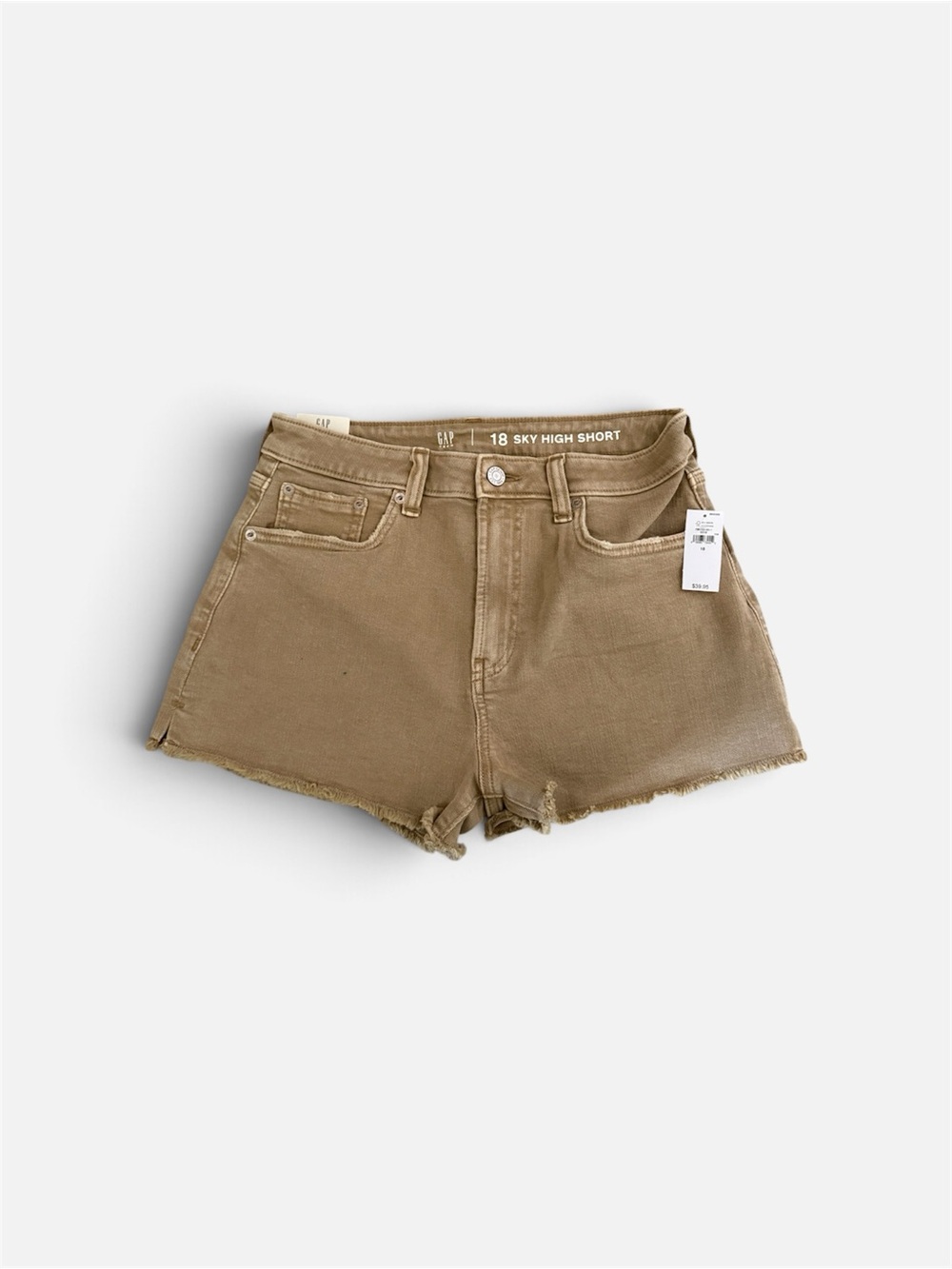 GAP Sky High Short — Tan Denim Teen Shorts
